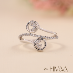 Enchanting Twin Bloom Diamond Ring