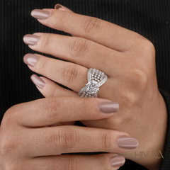 Radiant Infinity Design Statement Ring