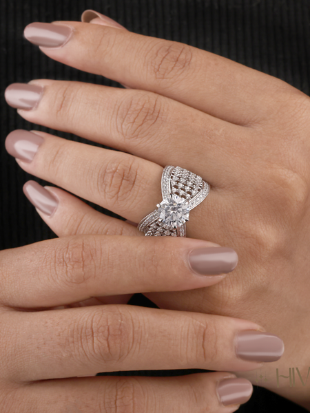 Radiant Infinity Design Statement Ring