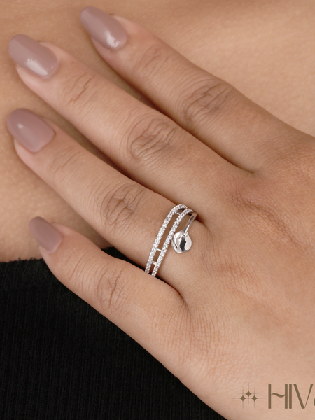 Graceful Dual Ring With Elegant Charm