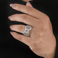 Radiant Infinity Design Statement Ring