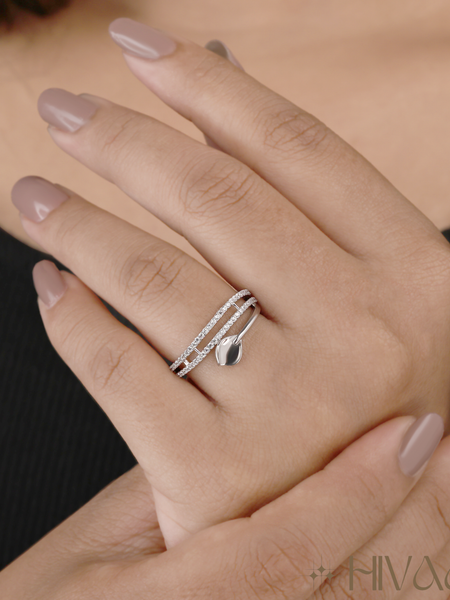 Graceful Dual Ring With Elegant Charm