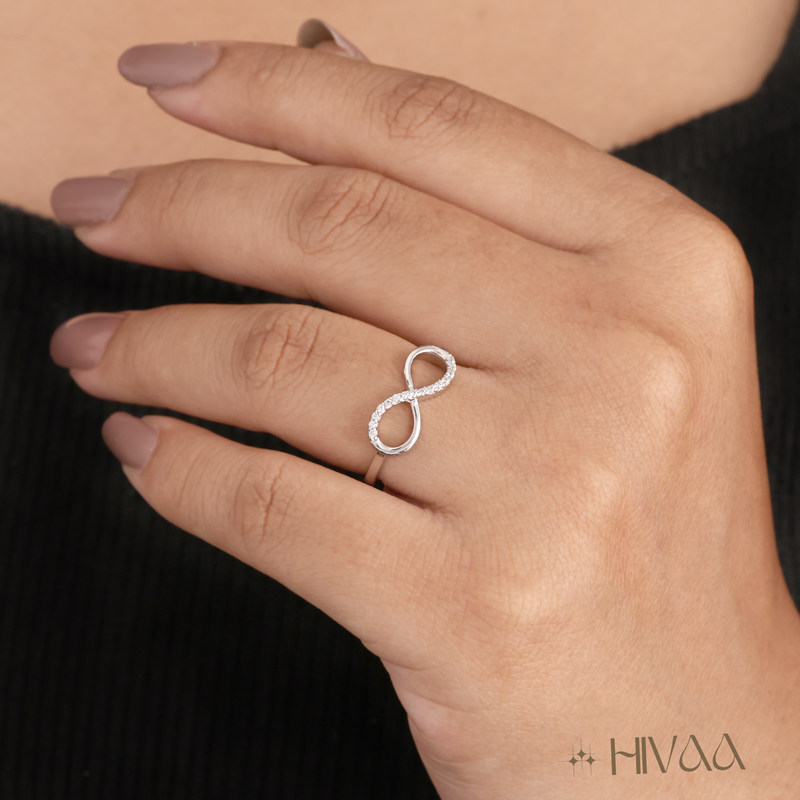 Endless Infinity Symbol Silver Promise Ring