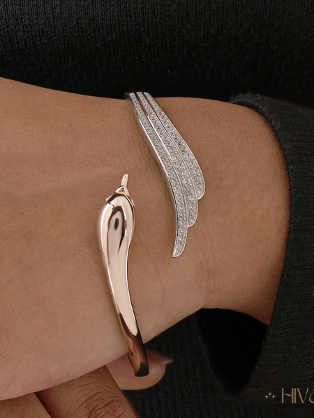 Majestic Winged Serpent Bracelet Elegance