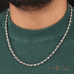 Luxury Men’s Chain – Polished Silver Finish