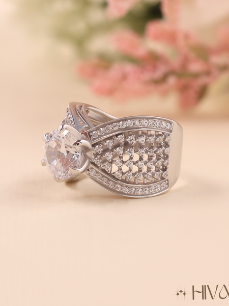 Radiant Infinity Design Statement Ring