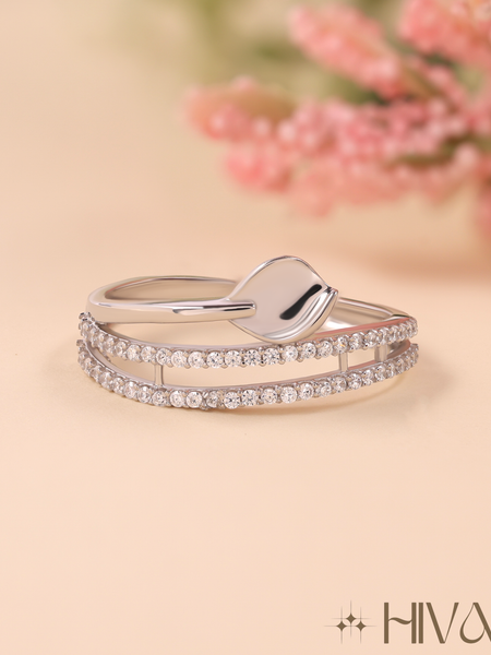 Graceful Dual Ring With Elegant Charm