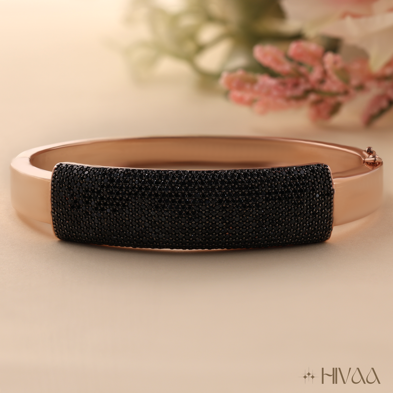 Sophisticated Bracelet With Black Diamond Finish