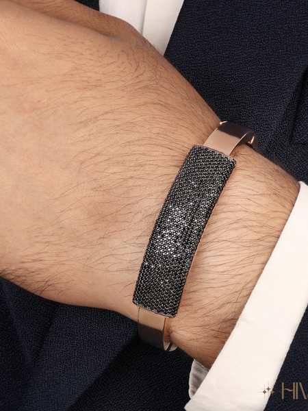 Sophisticated Bracelet With Black Diamond Finish