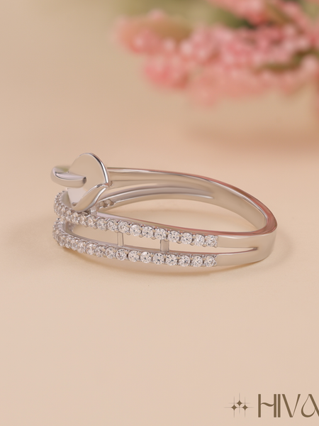 Graceful Dual Ring With Elegant Charm
