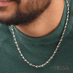 Luxury Men’s Chain – Polished Silver Finish