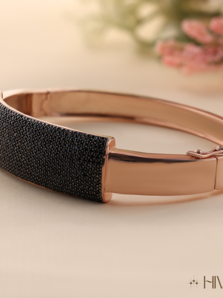 Sophisticated Bracelet With Black Diamond Finish