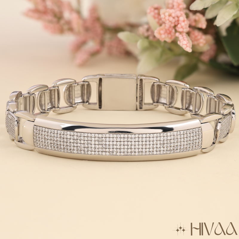 The Ultimate Sparkle Statement Silver Bracelet Design
