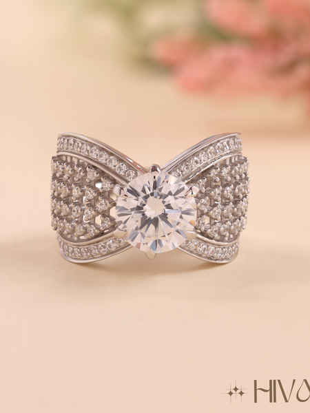 Radiant Infinity Design Statement Ring