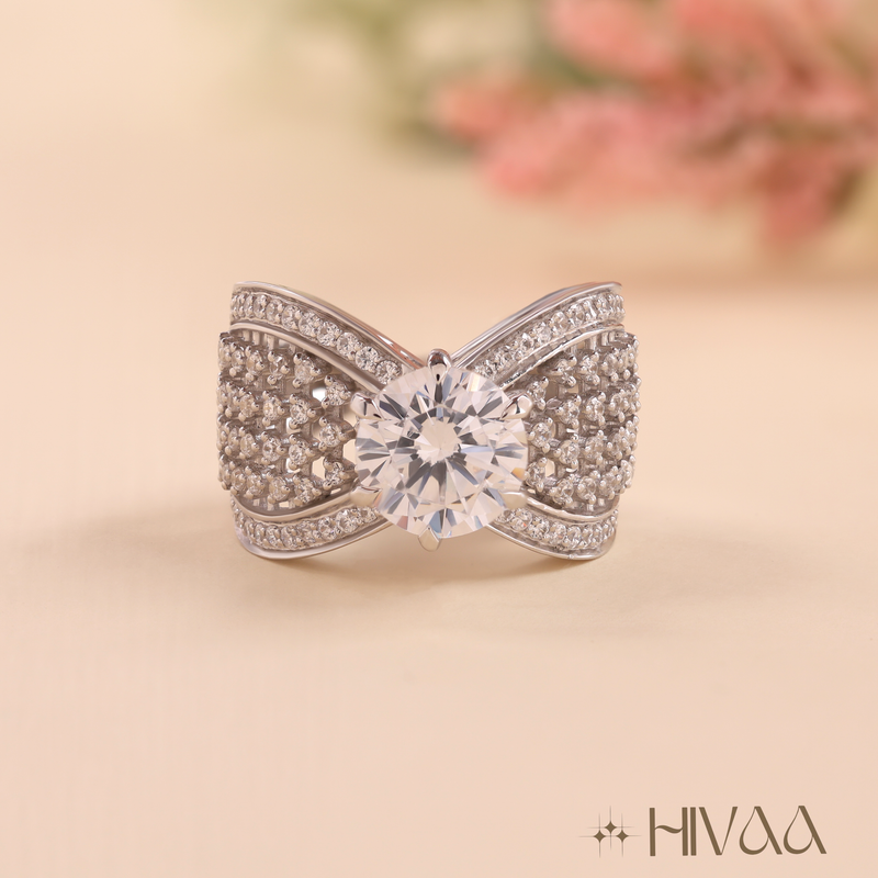 Radiant Infinity Design Statement Ring