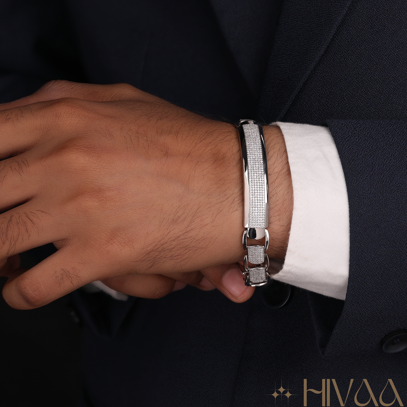 The Ultimate Sparkle Statement Silver Bracelet Design