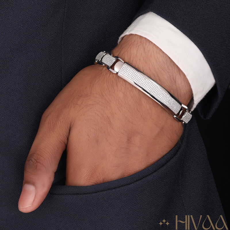 The Ultimate Sparkle Statement Silver Bracelet Design