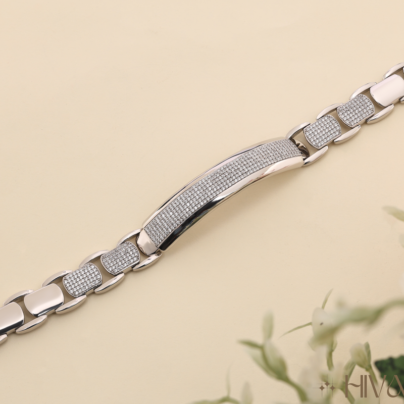 The Ultimate Sparkle Statement Silver Bracelet Design