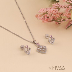 Classic Diamond Accent Pendant Necklace Design