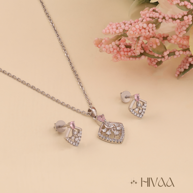 Classic Diamond Accent Pendant Necklace Design