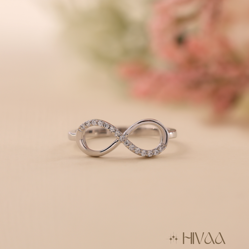 Endless Infinity Symbol Silver Promise Ring
