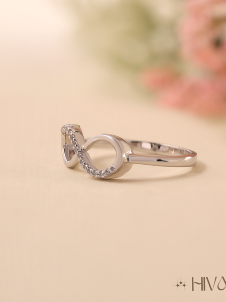 Endless Infinity Symbol Silver Promise Ring