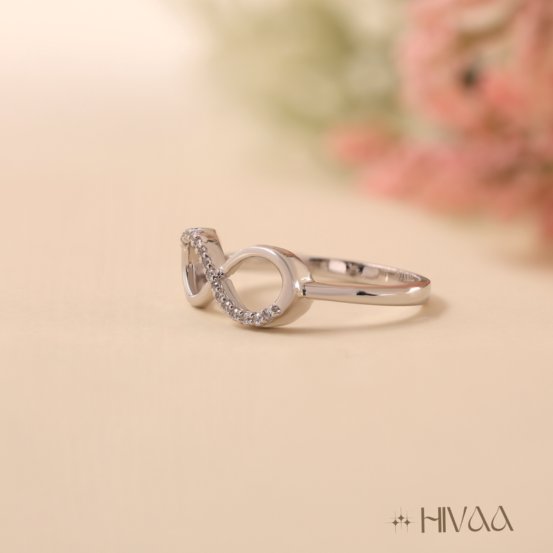 Endless Infinity Symbol Silver Promise Ring