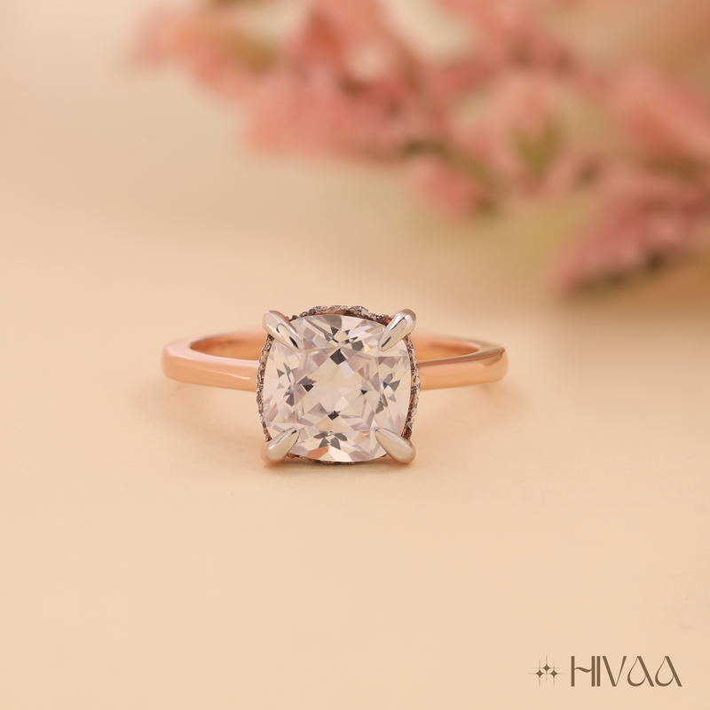 Stunning Cushion Cut Diamond Solitaire