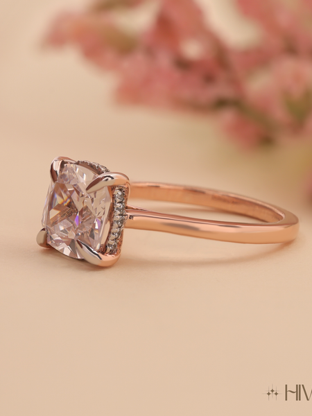 Stunning Cushion Cut Diamond Solitaire