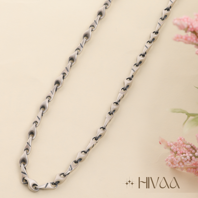 Luxury Men’s Chain – Polished Silver Finish