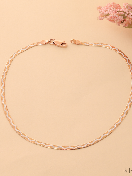 Flat Herringbone with Wave Design