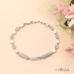 Contemporary Square Design Bracelet With Radiant Style