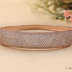 Shimmering Grace White Diamond Oval Shape Bracelet