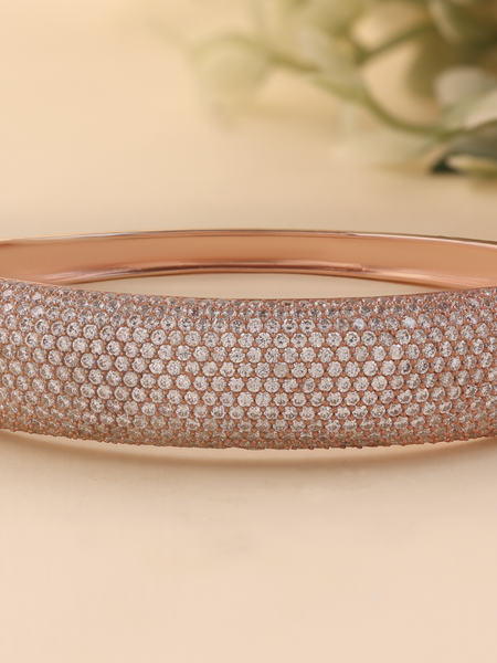 Shimmering Grace White Diamond Oval Shape Bracelet