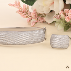 Bold Pave Diamonds Executive Wrist And Finger Statement