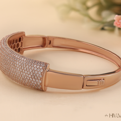 Shimmering Grace White Diamond Oval Shape Bracelet