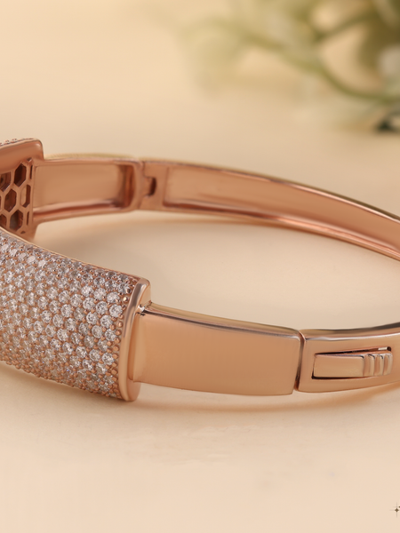 Shimmering Grace White Diamond Oval Shape Bracelet