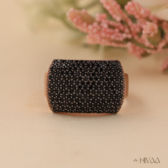 Striking Black Diamond Men’s Ring