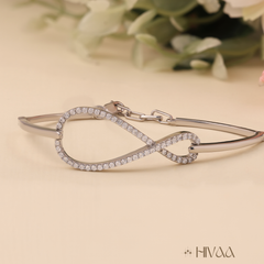 Infinite Sparkle Style Silver Design Bracelet