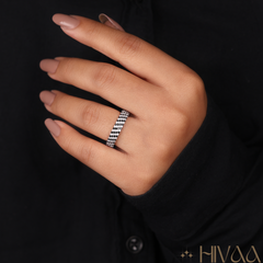 The High-Contrast Geometry Jewelry Collection Ring